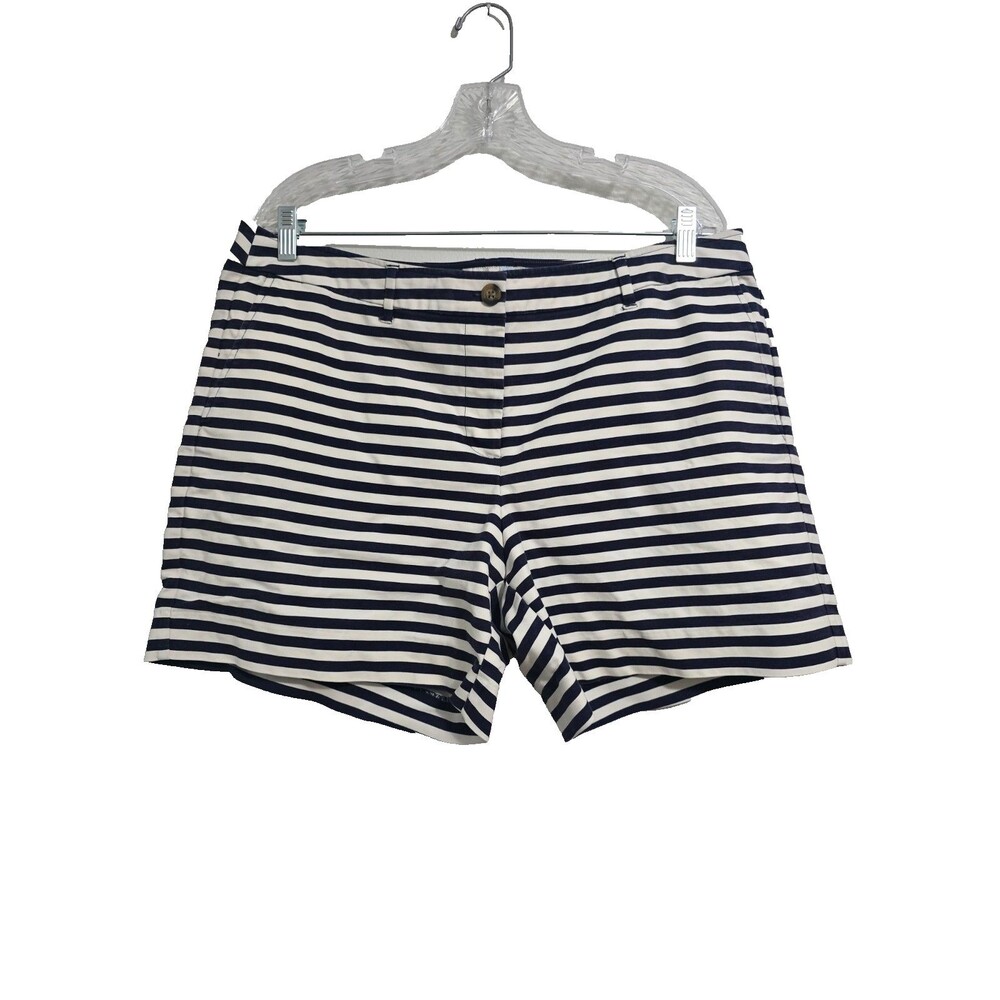 Boden Size 14 Womens Shorts Richmond Nautical Stripe Chino